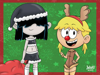 Lucy and Lana Santa