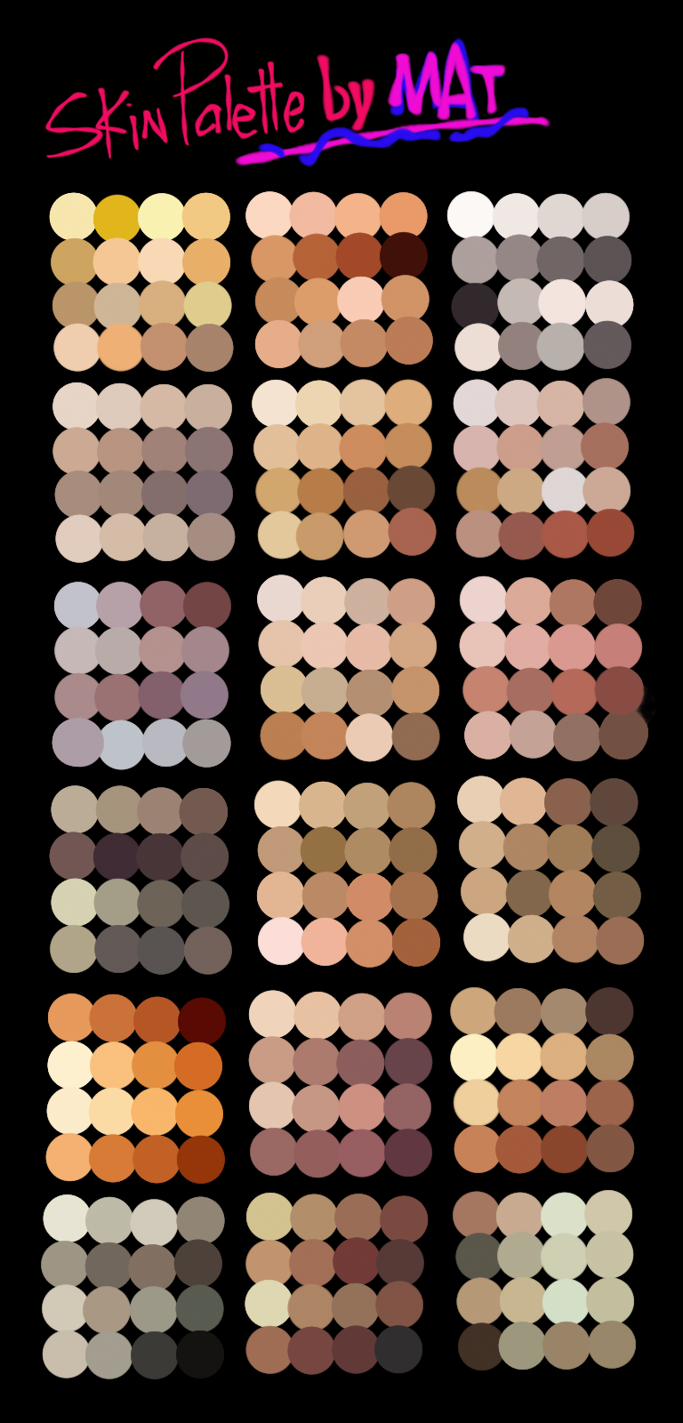 Skin Palette for MyPaint