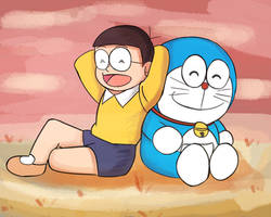 Nobita and Doraemon