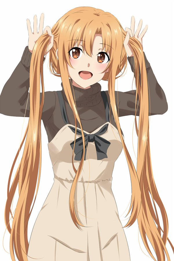Asuna trying new look by Kitshito12 on DeviantArt