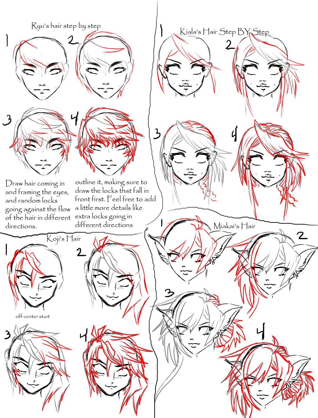 Hair Reference 1 by Disaya on deviantART  Anime drawings, Drawings,  Drawing tutorial