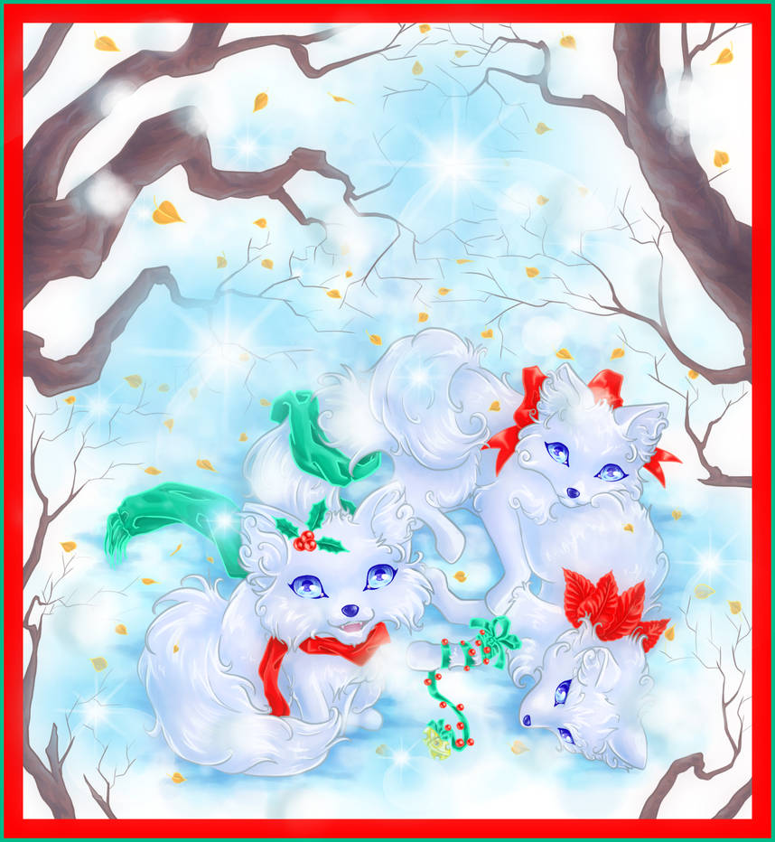 Winter Wonderland Foxes