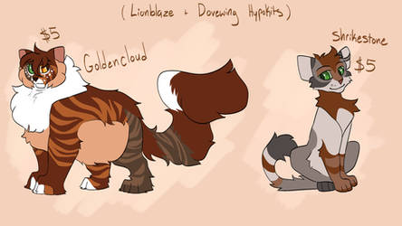 Lionblaze/Dovewing Hypokit Adopts