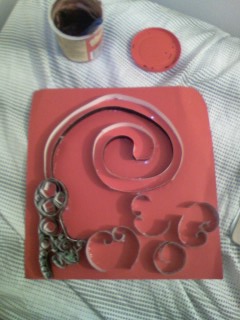 quilling kitty tail and MEOW