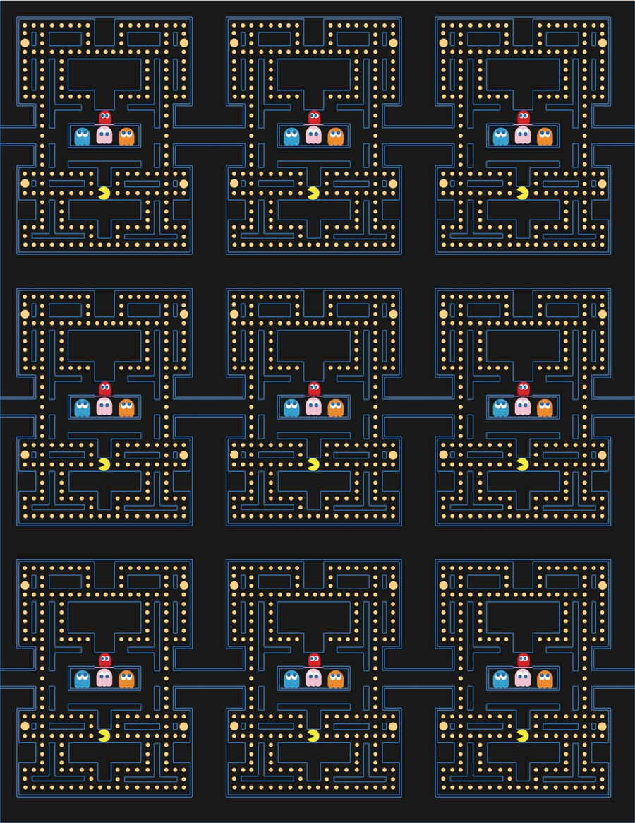 pacman wrapping paper by Lovett91 on DeviantArt