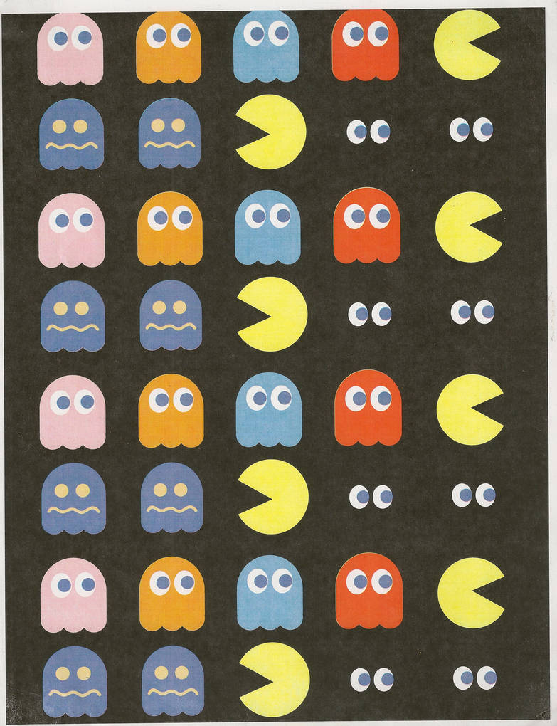 pacman wrapping paper 2 by Lovett91 on DeviantArt