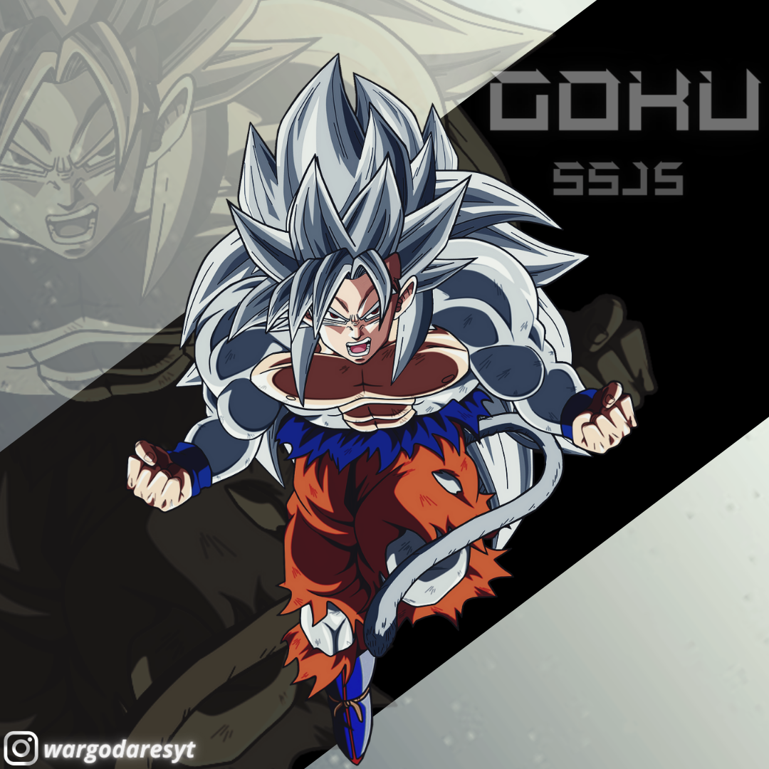 Ultra Instinct SSJ5 Goku by sainikaran9999 on DeviantArt