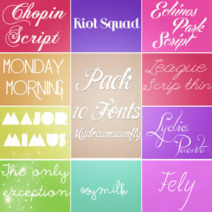 Pack 10 Fonts