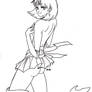 Sailor Saturn Pinup (lineart)