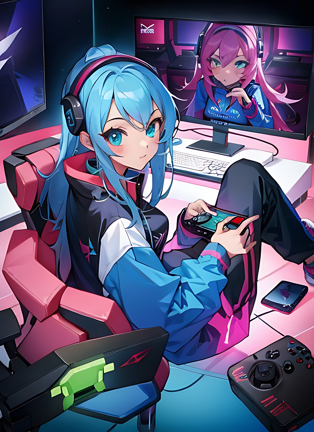 Gaming Deviantart Gamer Girl V2 by Eviwizard on DeviantArt