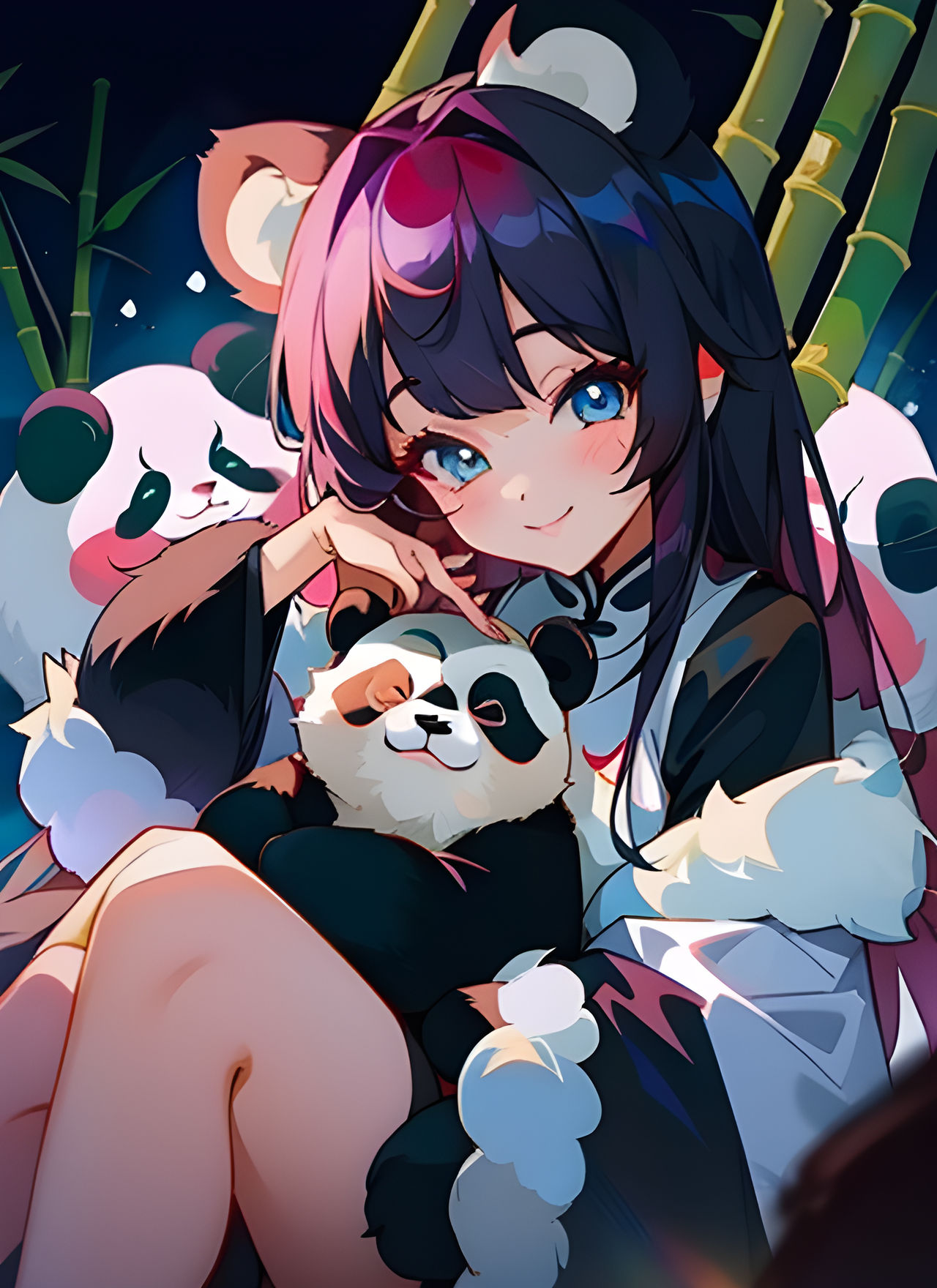 Hovlining Rasmlari Panda Girl by Eviwizard on DeviantArt