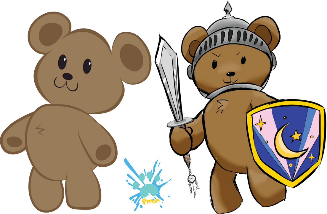 Teddy Bear knight by PhrontisteryArt on DeviantArt
