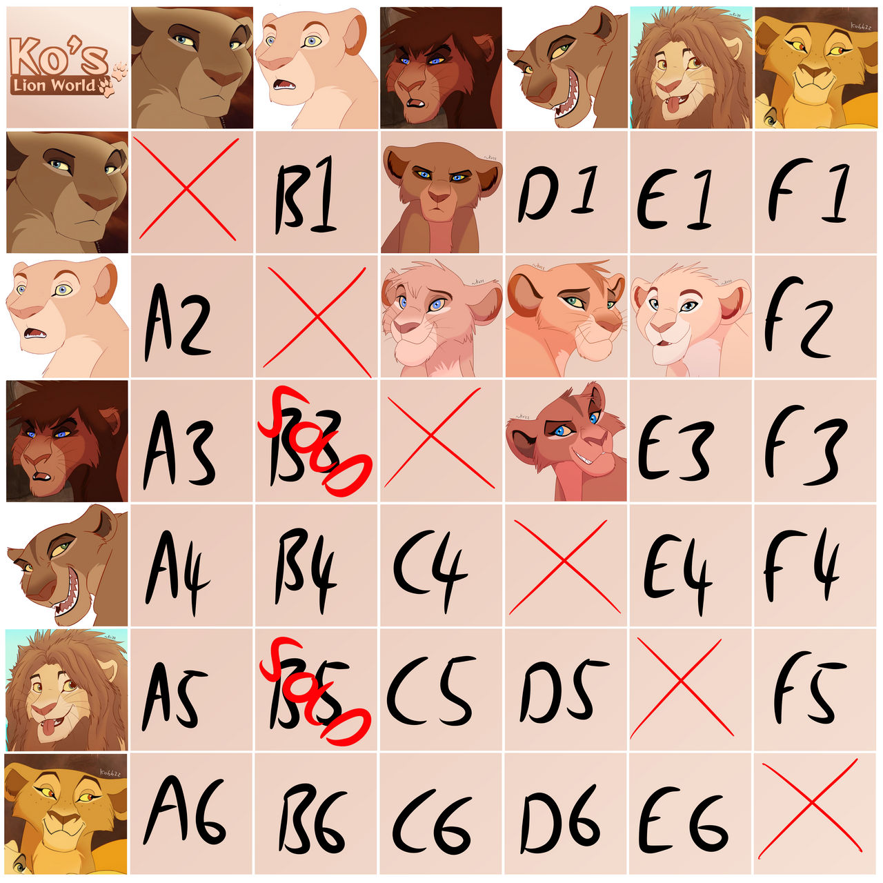 Breeding Grid SaydeXKheri (BREEDING GRID) by KoTheArtist on DeviantArt