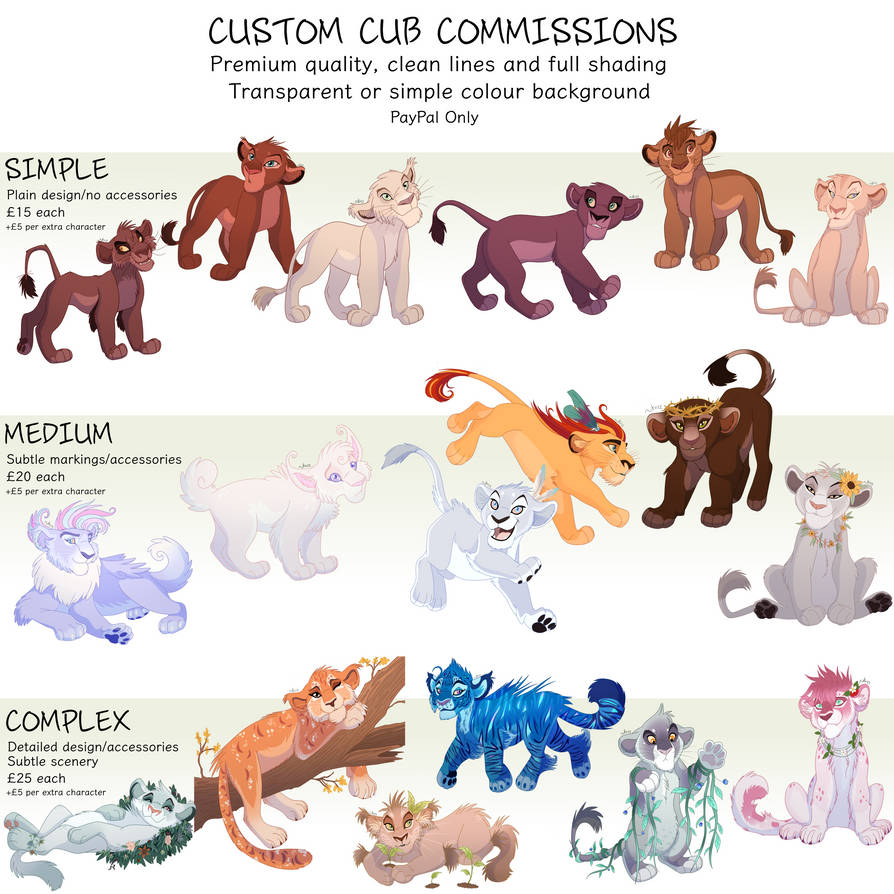 Fun Cub Commissions (OPEN)