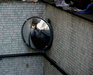 Reflection within a staircase