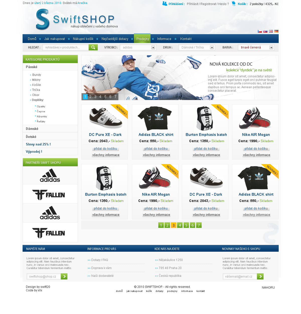 Swift shop design