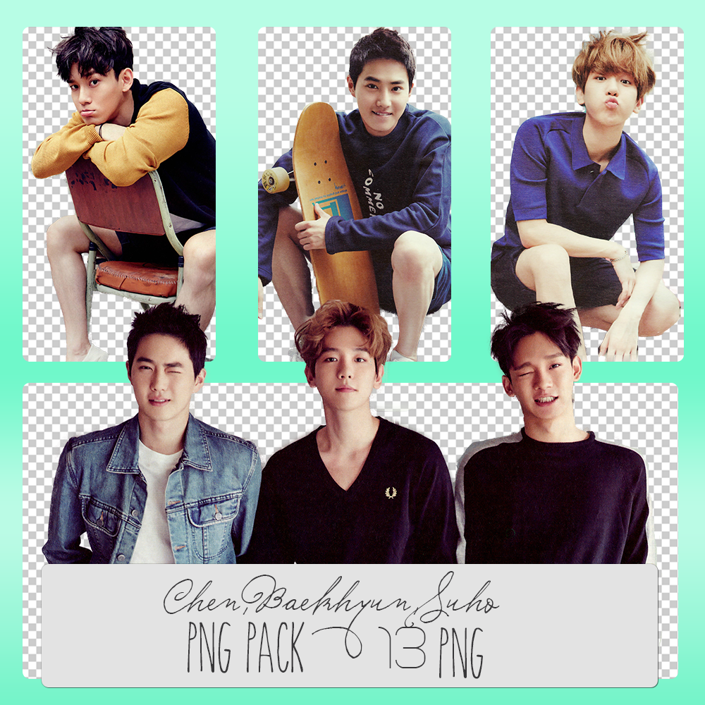 Suho Chen Baekhyun PNG Pack