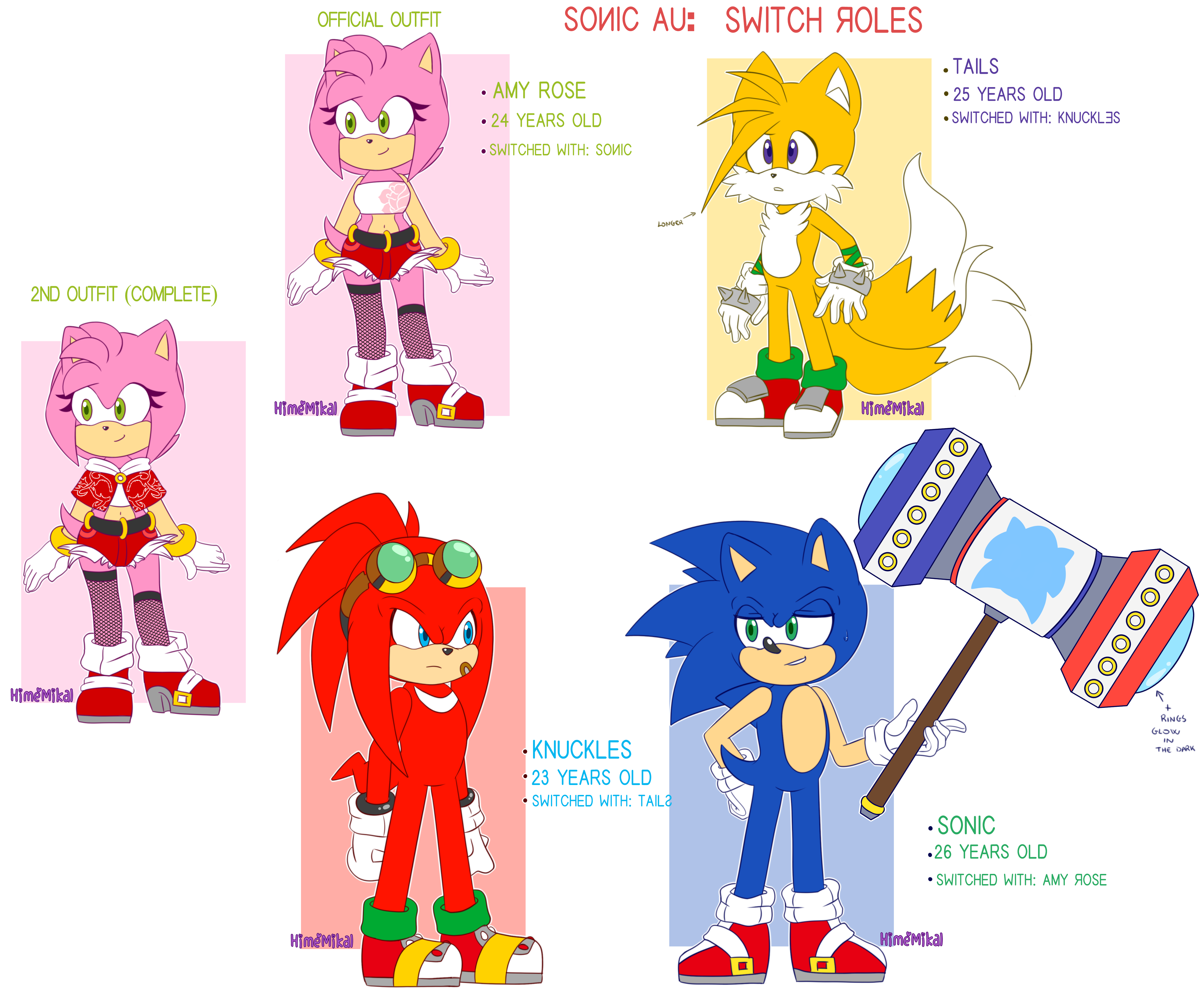 Sonic AU Switch Roles by HimeMikal on DeviantArt