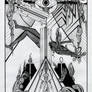 XVI - The Tower / Der Turm Tarot - Original