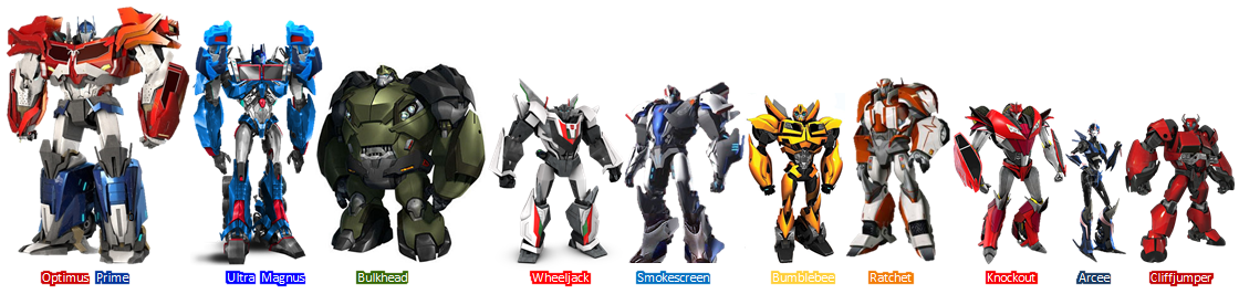 Transformers Prime Autobots Names
