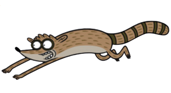 Rigby running by MinionFan1024 on DeviantArt