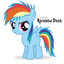 Competitive Rainbow Dash Filly