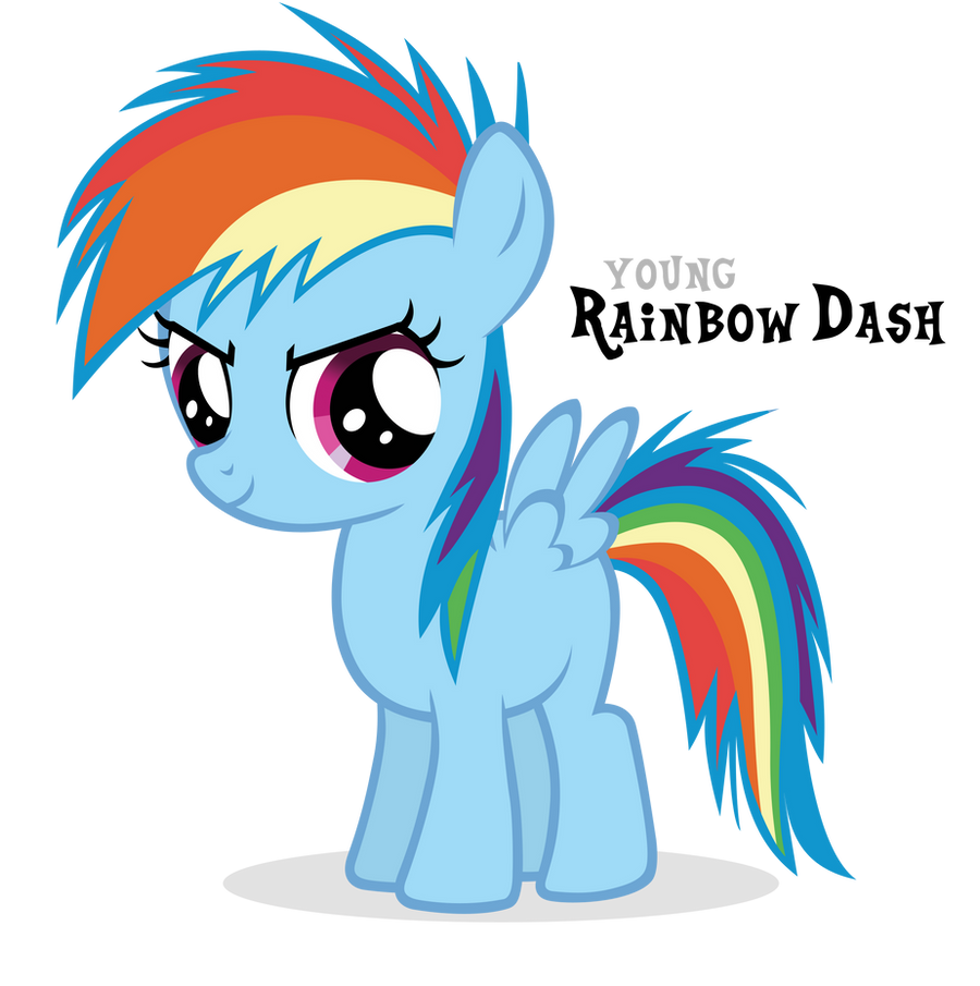 Competitive Rainbow Dash Filly