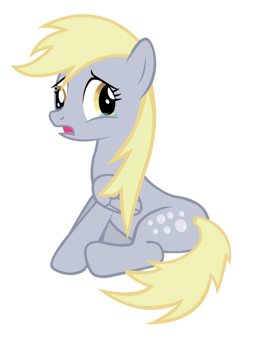 Scared Derpy by Blackm3sh