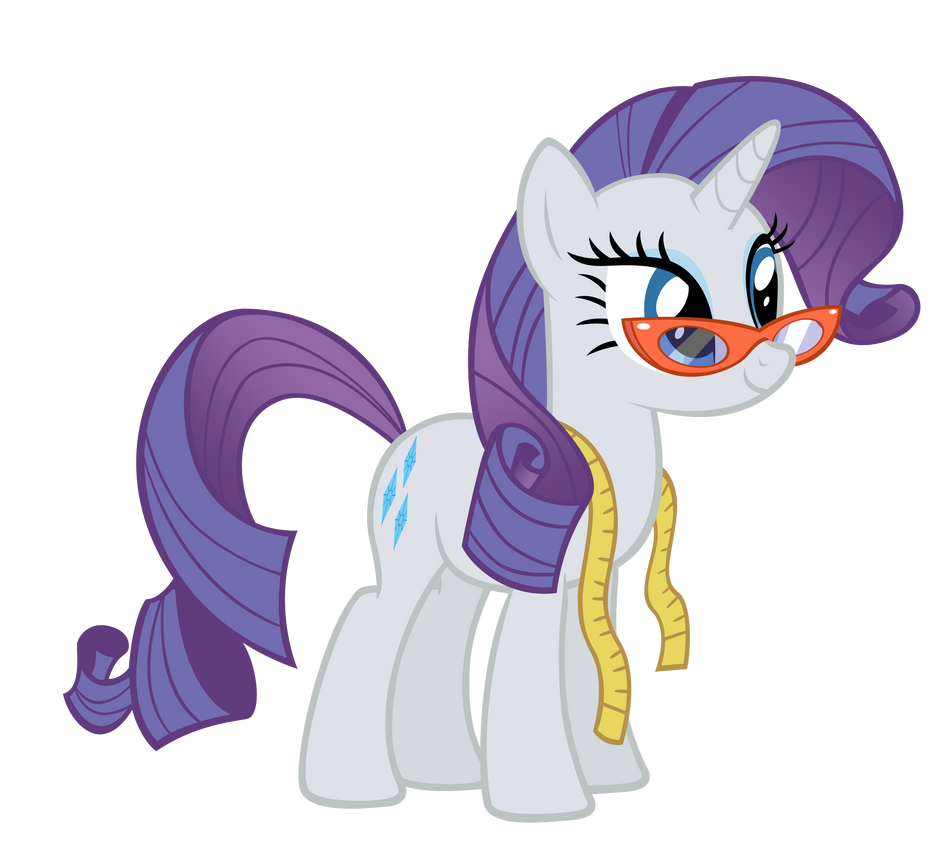 Retarded Rarity Rarity in Glasses by Blackm3sh on DeviantArt