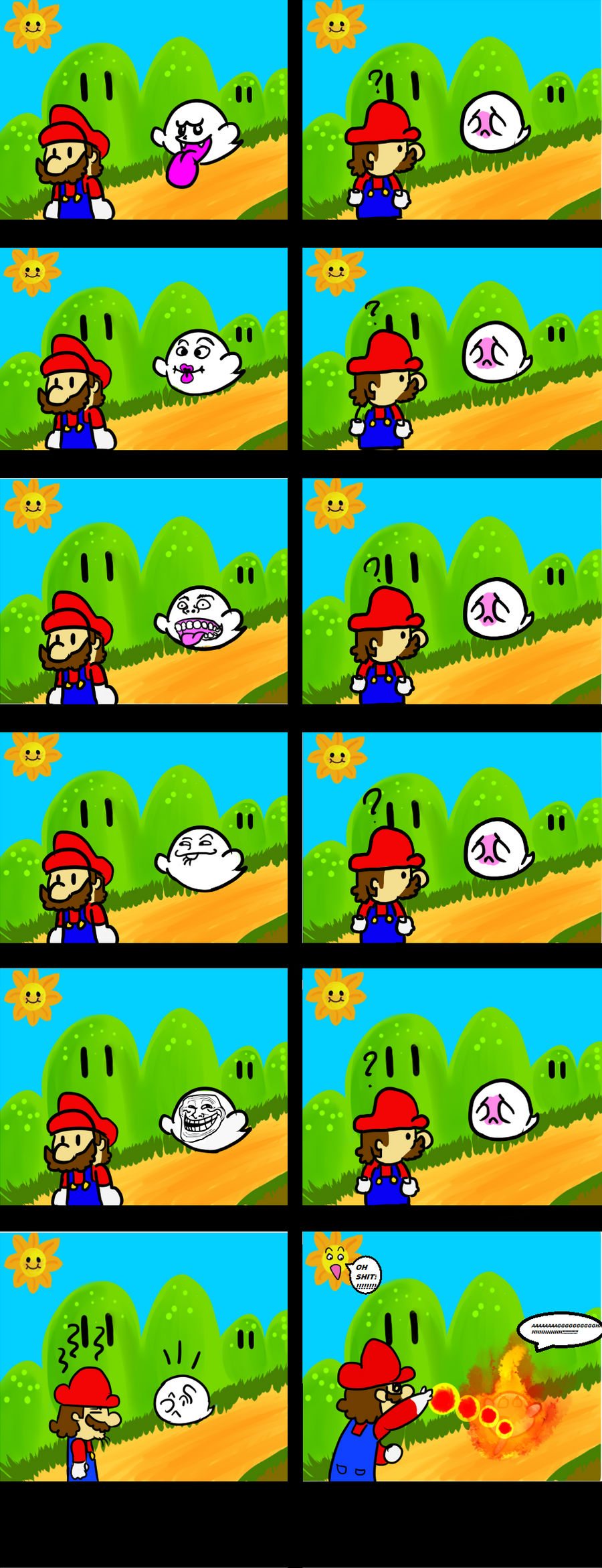 Super Mario CC: Mario and Boo by TheBlazingK on DeviantArt