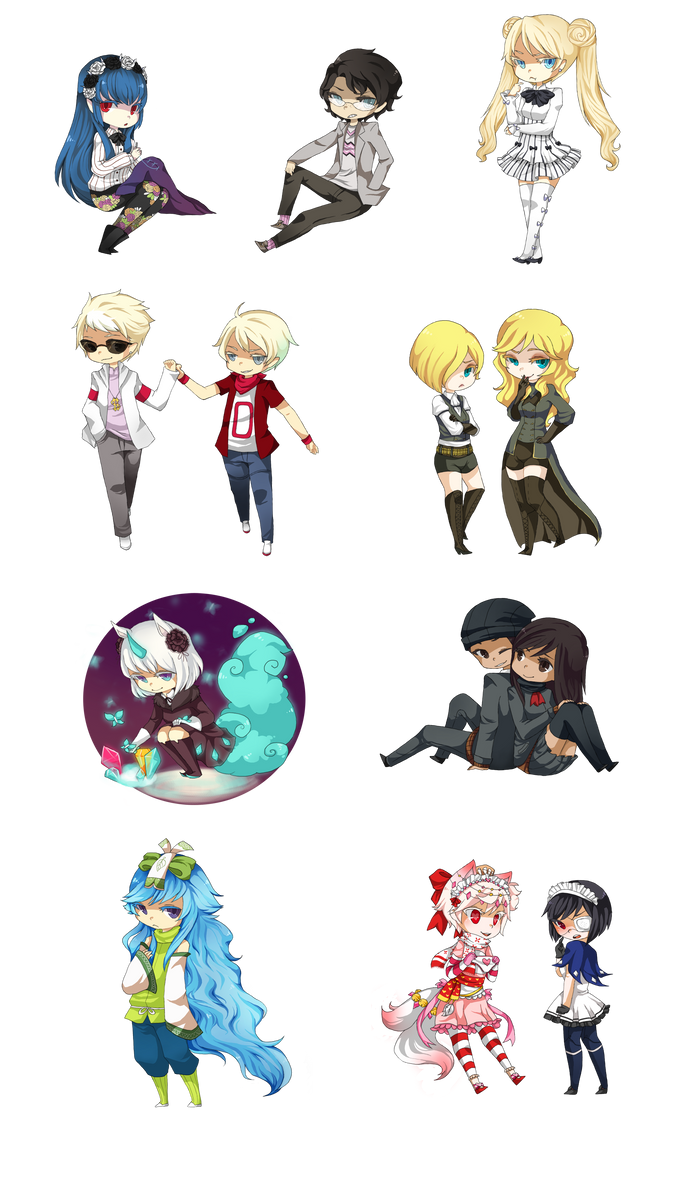 GO: Chibi Commissions 2 by Alienese on DeviantArt