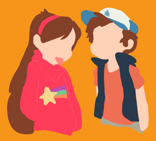 Dipper and Mabel Pines vector