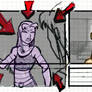 Blackfire, Starfire storyboard panels (fan)