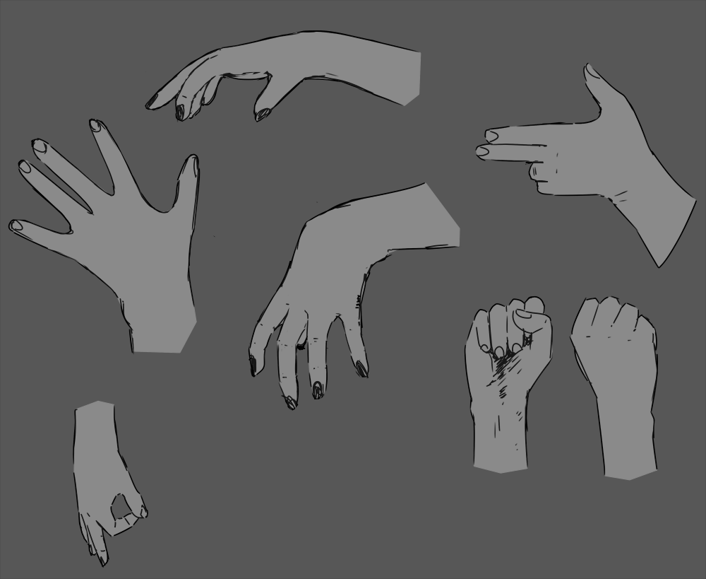 hand references by lsvh on DeviantArt