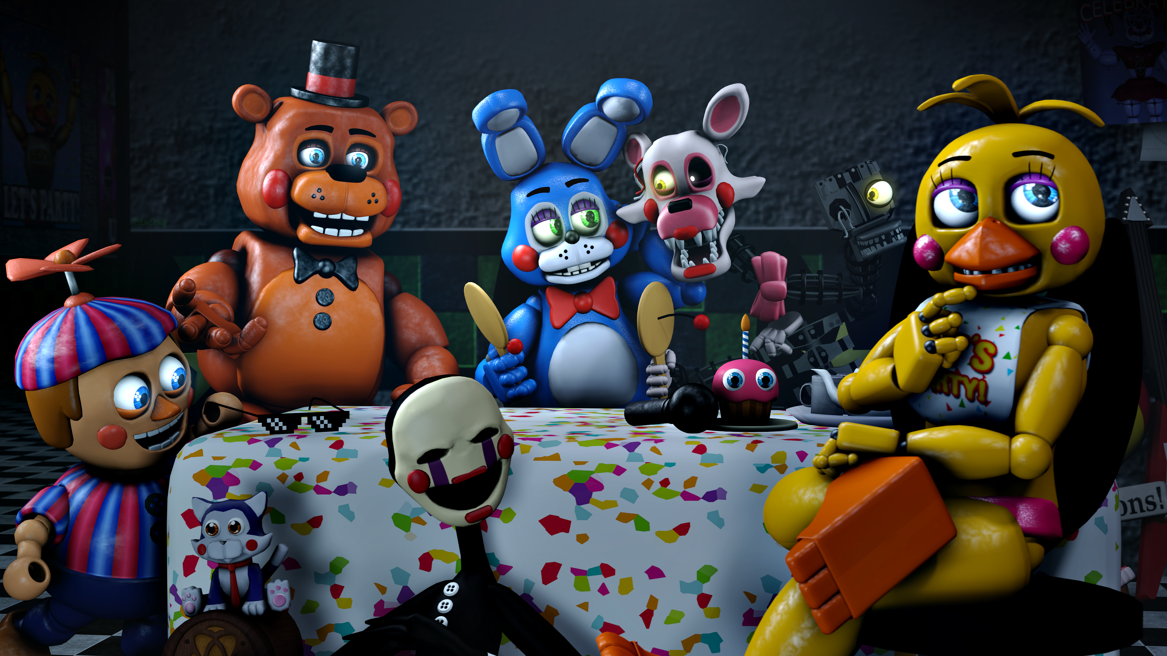 Fnaf All animatronics charakters by Toku17 on DeviantArt