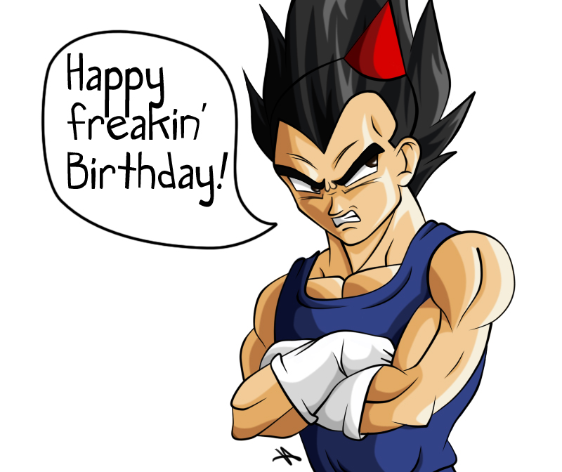 Happy 50th birthday (Vegeta and Bulma, Dragon Ball GT) – A WRITING