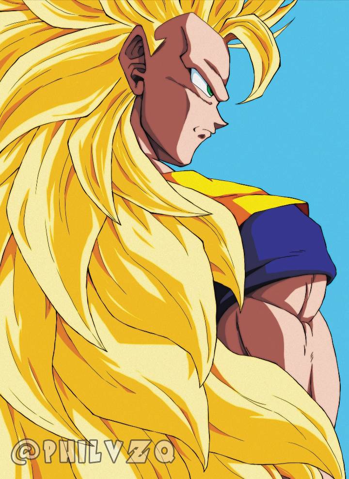 Boiling Power] Super Saiyan 3 Goku This is Super Saiyan 3