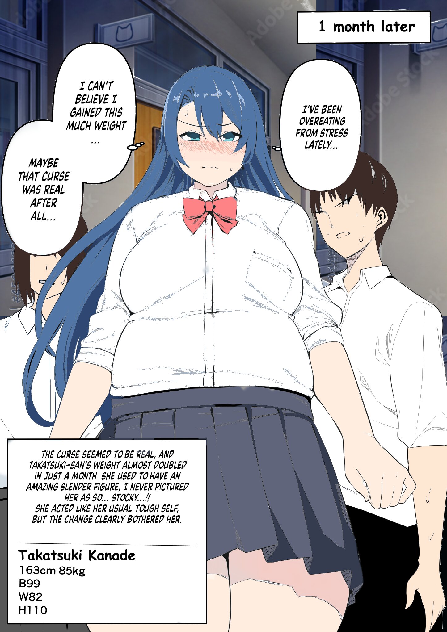 Weight gain curse (2/4) (colored) (cupchan) by astolfo0chan on DeviantArt