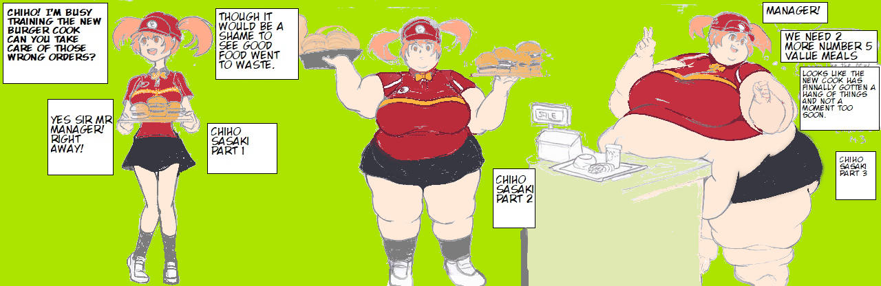 Chiho Sasaki Weight Gain Progression colored By Astolfo0chan On chiho-sasaki-weight-gain-progression-colored-by-astolfo0chan-on