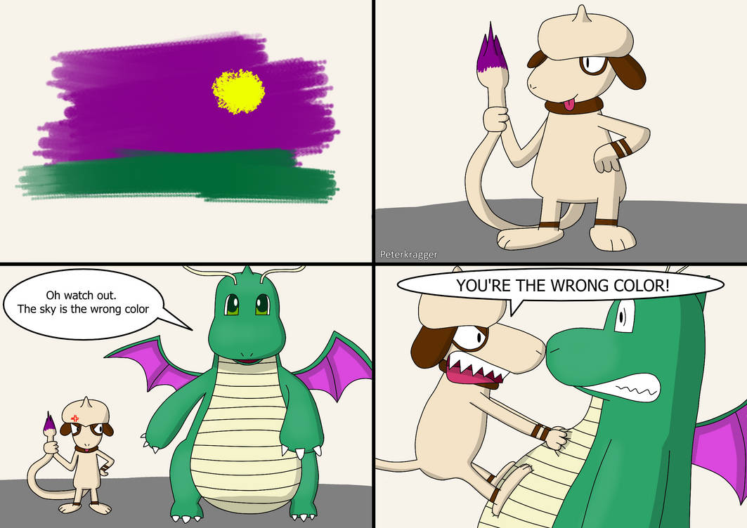 You're the wrong color by Peterkragger on DeviantArt