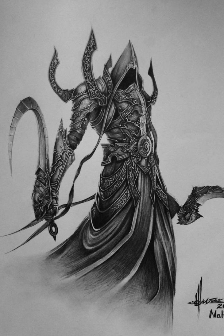 Diablo III Malthael drawing by TolleaM on DeviantArt