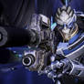 Garrus Vakarian on Thessia