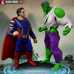 Superman vs Hulk 1