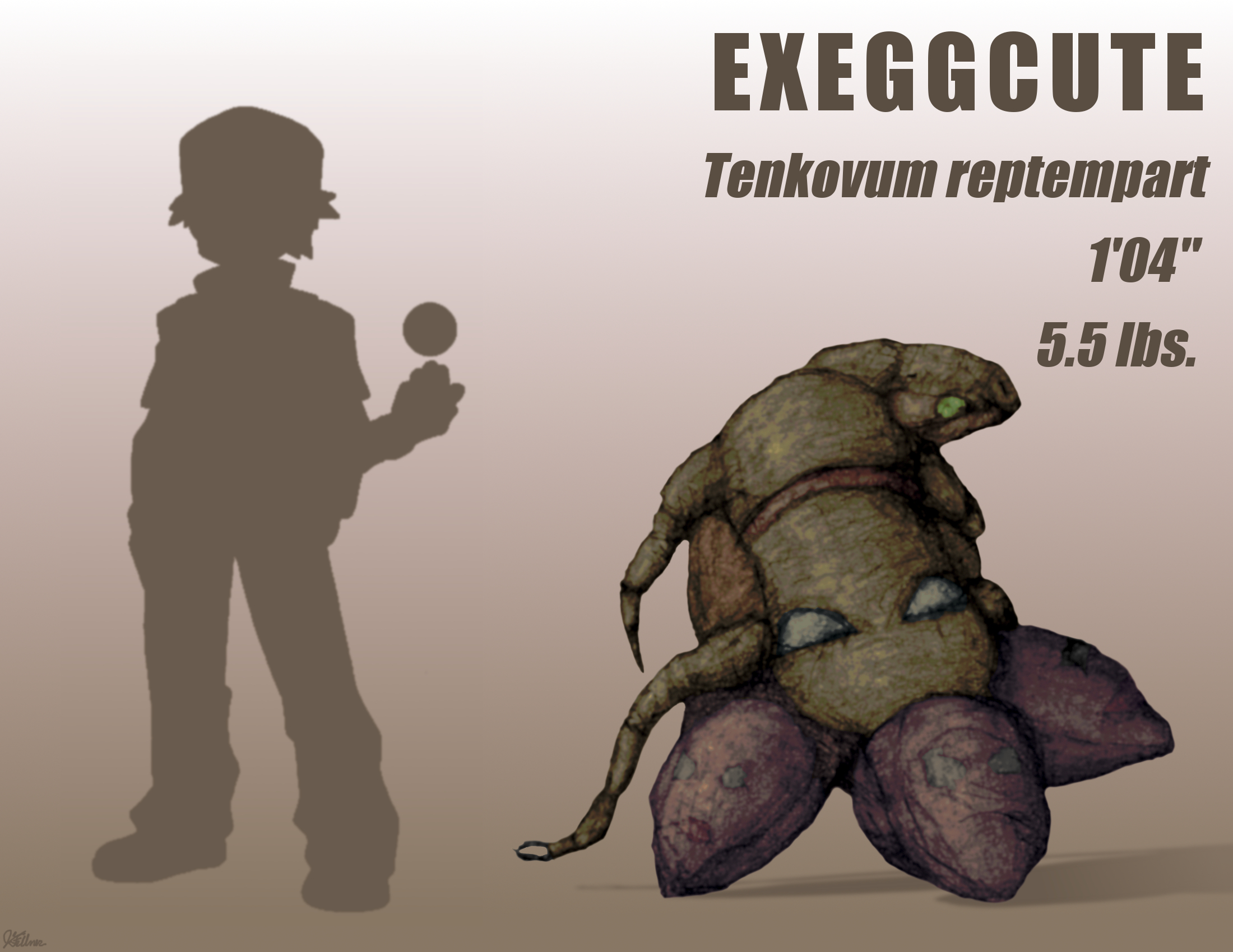 Realistic Pokemon - Exeggcute