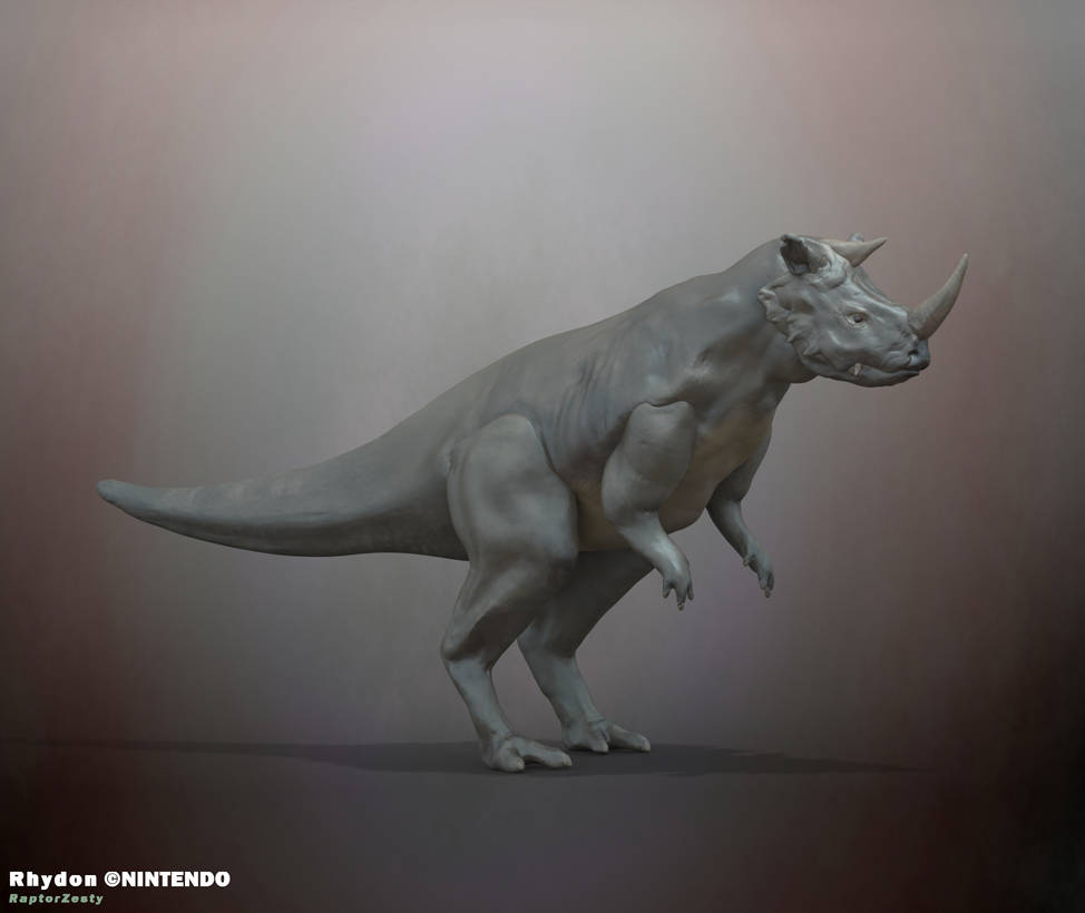 Rhydon 3D Model by Raptorzesty on DeviantArt