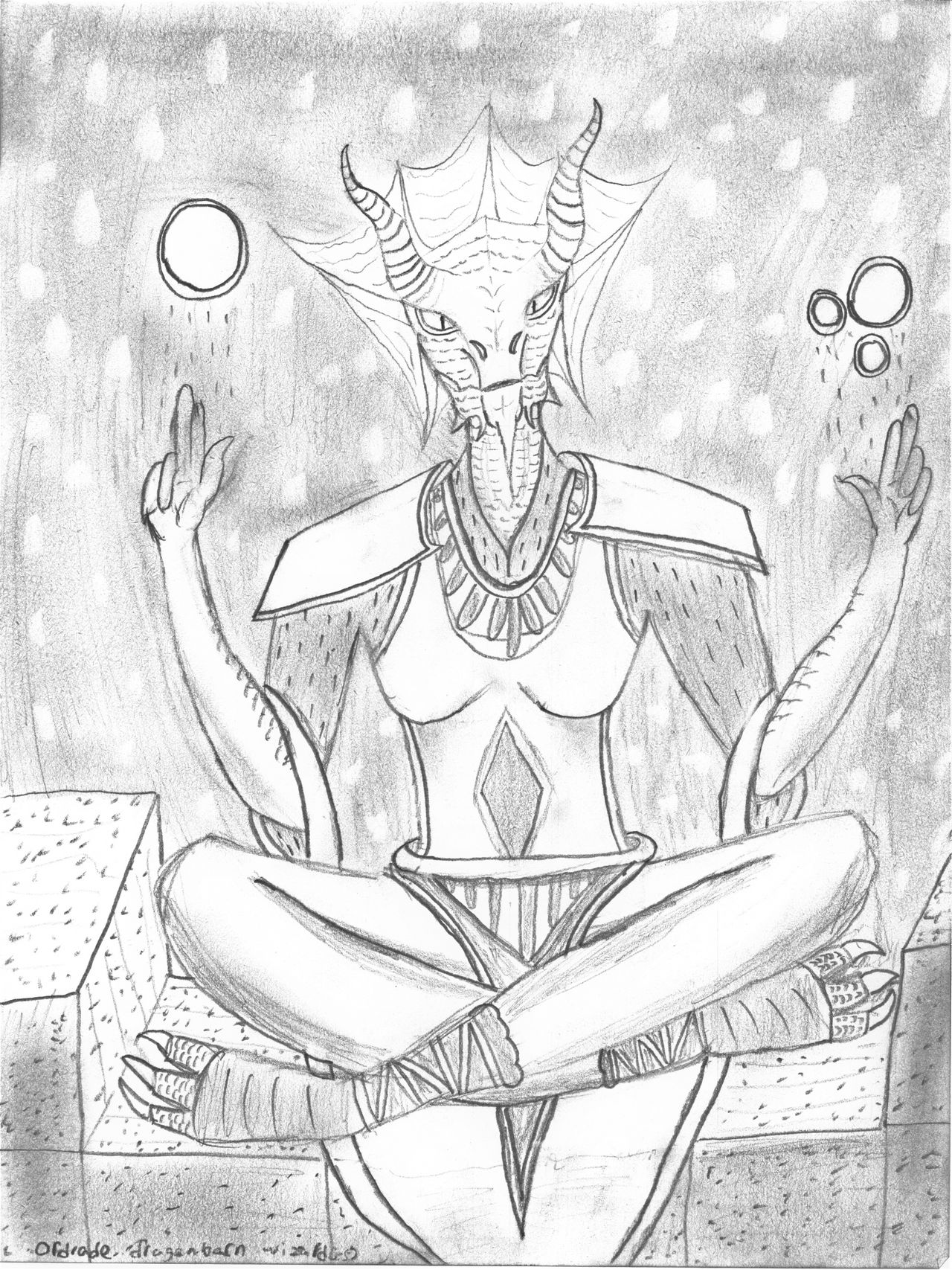 Lizard Wizard Draw (Archive drawing) Odrade lizard wizard by Gazaht on DeviantArt