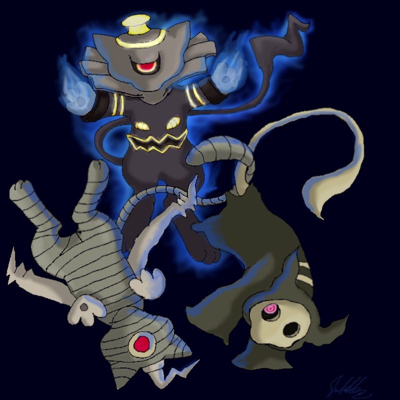 Dusknoir and others mew hybrid