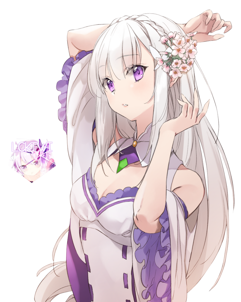 Re Zero Emilia Render By Lckiwi On Deviantart