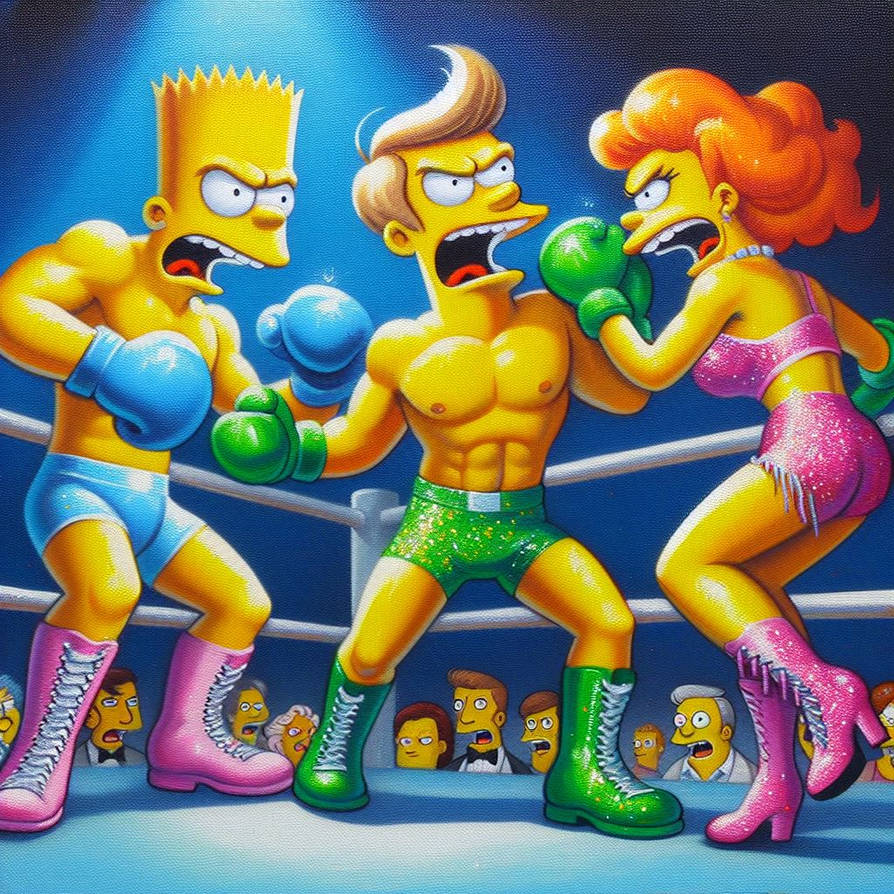 Simpsons Rivalry Guys of Simpson 0101 by SuperFights on DeviantArt
