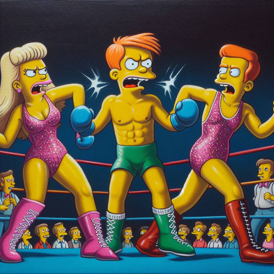 Simpsons Rivalry Guys of Simpson 0104 by SuperFights on DeviantArt